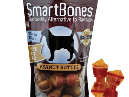 SMART BONES - Peanut Butter Chews Dog Treat Small 3.5  - 6 Bones Online Hot Sale