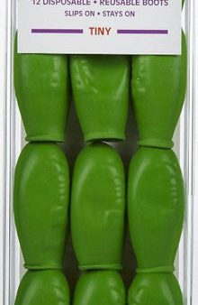 PAWZ - Natural Rubber Dog Boots Lime Green Tiny - 12 Count on Sale