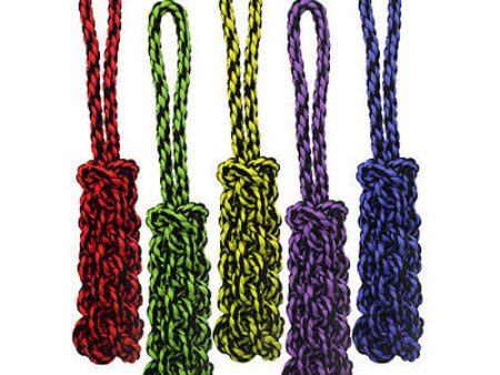 MULTIPET - Nuts for Knots Rope Tug with Braided Stick Dog Toy - 16  Long Online Hot Sale