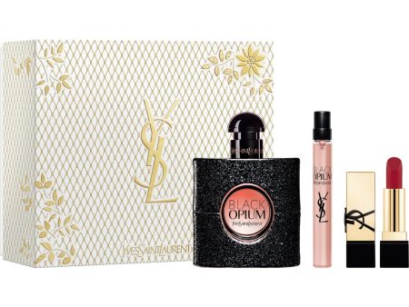 Yves Saint Laurent Black Opium Eau De Parfum Gift Set 50ml Online Hot Sale