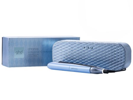 ghd Limited Edition Chronos Flat Iron Hair Straightener Icy Blue Gift Set Sale