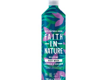 Faith In Nature Lavender & Geranium Body Wash Aluminium Bottle 500ml Online Hot Sale