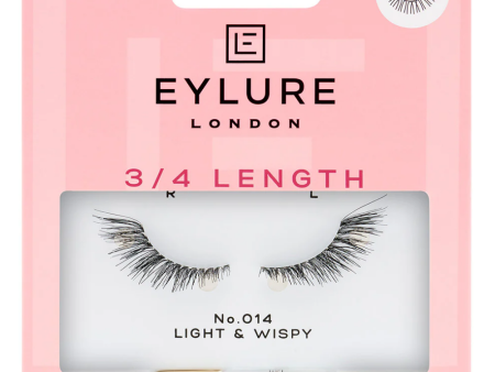 Eylure 3 4 Length 014 Light & Wispy Strip Lashes Black Online now