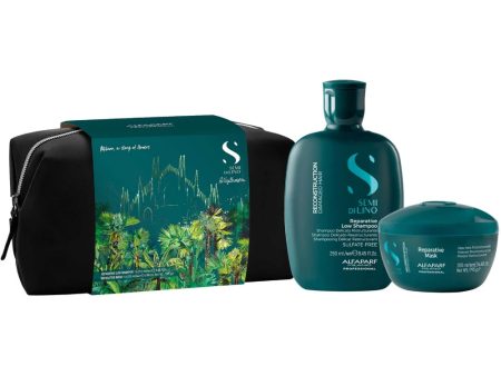 Alfaparf Milano Semi Di Lino Reparative Reconstruction Holiday Gift Set Sale