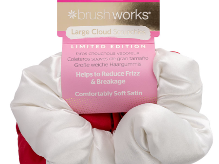 Brushworks Limited Edition Large Cloud Scrunchies Pack of 2 For Discount