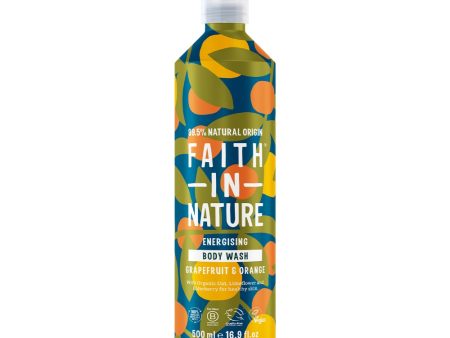 Faith In Nature Grapefruit & Orange Body Wash Aluminium Bottle 500ml Fashion