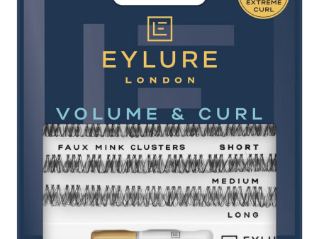 Eylure Salon Volume & Curl Voluminous Individual Assorted Length Lash Clusters Black x36 Supply