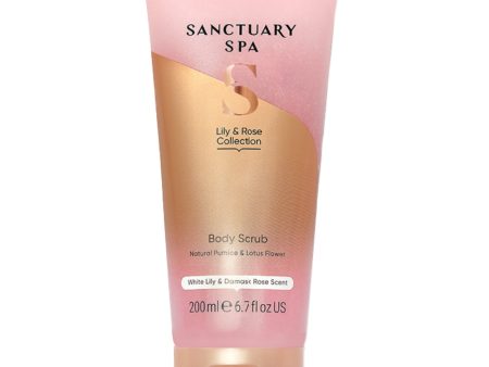 Sanctuary Spa White Lily & Damask Rose Body Scrub 200ml For Cheap