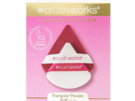 Brushworks Limited Edition Triangle Powder Puff Duo Online