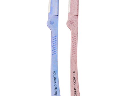 Hollywood Browzer Duo Browzer Hair Removal & Dermaplaning Tool Amethyst + Citrine Hot on Sale