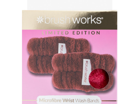 Brushworks Limited Edition Microfibre Wrist Bands Pack of 2 Online now