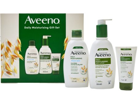 Aveeno Daily Moisture Range 3 Piece Gift Set Online