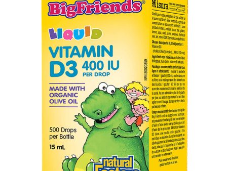 Big Friends Liquid Vitamin D3 400 IU drop Discount