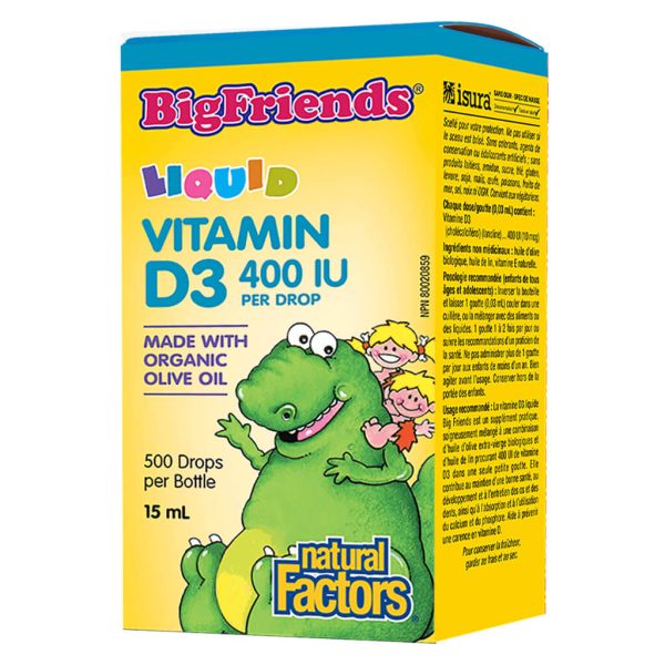 Big Friends Liquid Vitamin D3 400 IU drop Discount