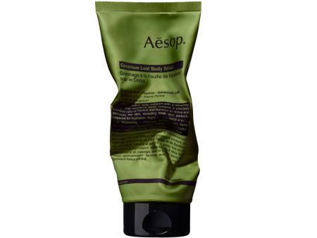 Geranium Leaf Body Scrub Tube For Discount