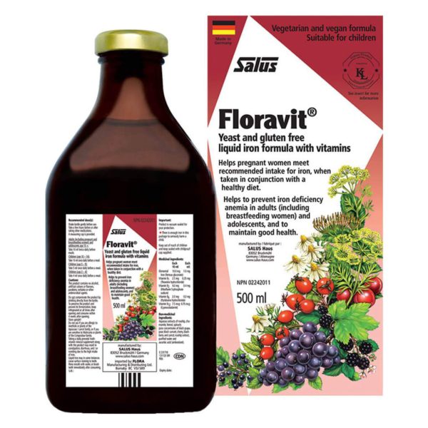 Floravit Yeast & Gluten Free Iron Formula with Vitamins (Bonus Shrink Pack) Supply